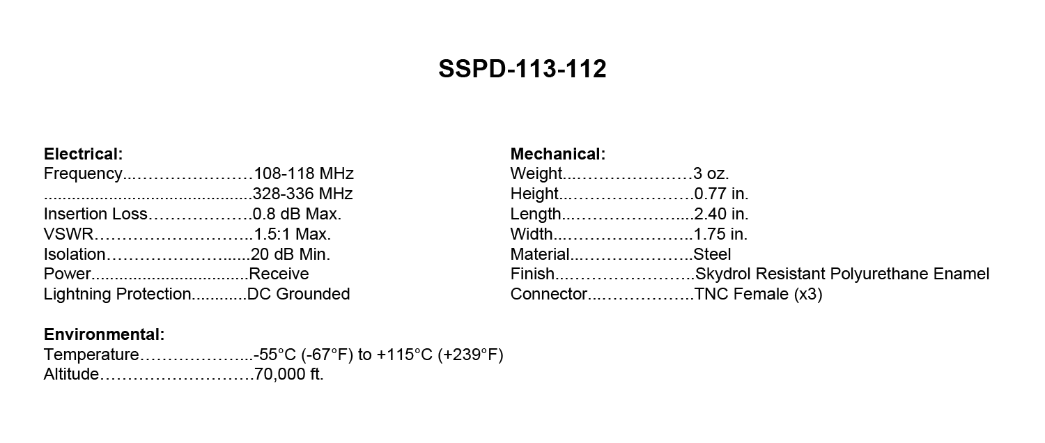 SSPD-113-112_Specs