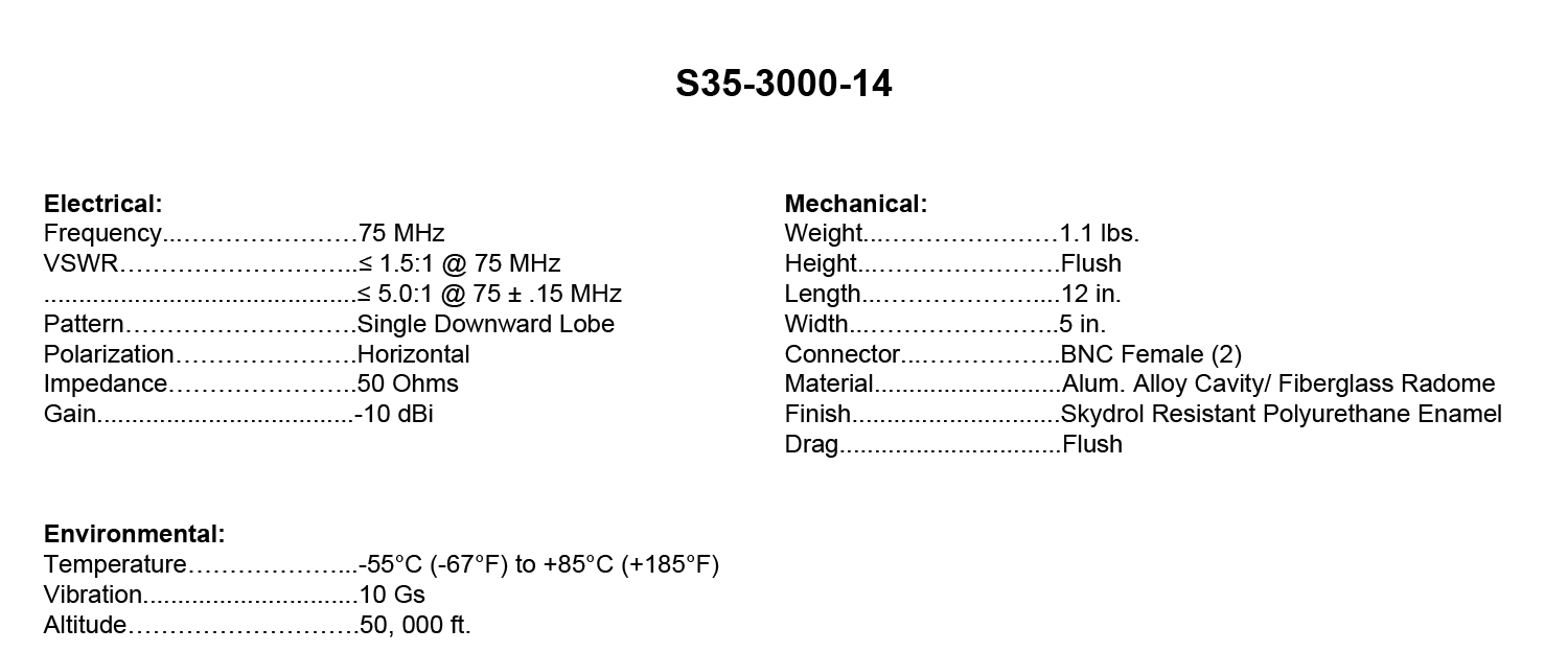 S35-3000-14-specs