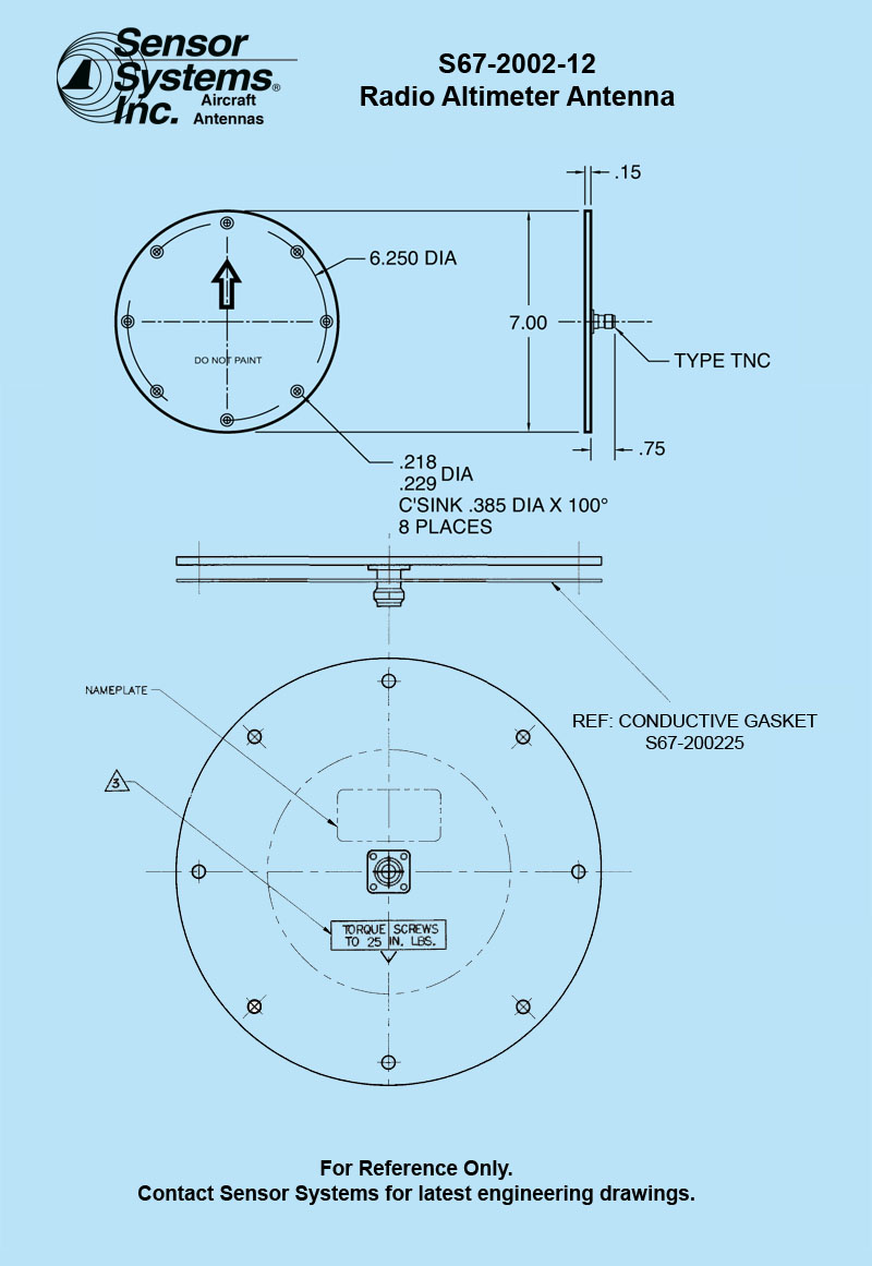S67200212_E dwg Sensor Systems Inc., Aircraft Antenna